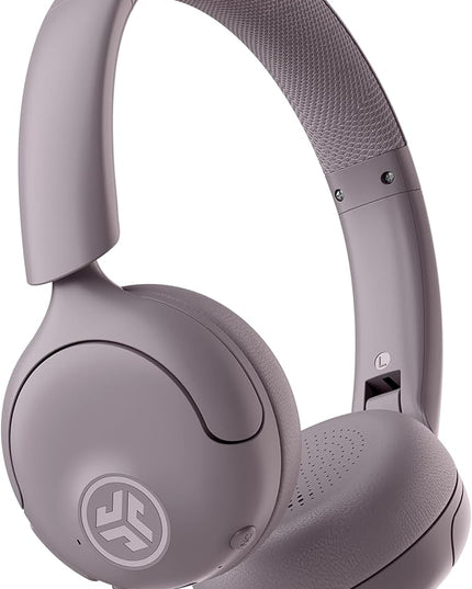 JLab Go Lux ANC Wireless Headphones, Mauve, Hybrid Active Noise Cancelling, Premium On-Ear Bluetooth Headset, Customizable Sound, Be Aware Mode, Cloud Foam Comfort, Multipoint Connection