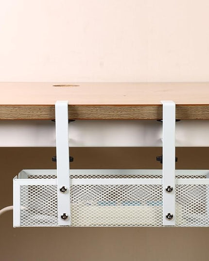 Under Desk Cable Tray,Space Saving Cord Organizer,Under The Desk Cable Management - for Family Friends Students Adults Men Women Home Indoor Office Study Kitchen