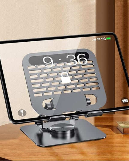 Tablet Holder Stand 360 Degree Rotatable Portable Foldable Desktop Bracket for Laptop Desktop Heat Dissipation Notebook
