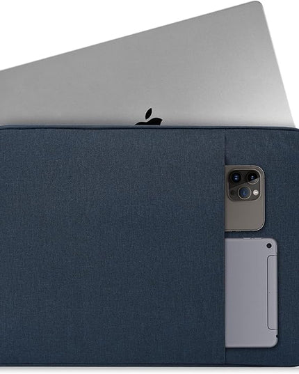 15.6 16 inch Laptop Sleeve Case for HP Envy X360/Pavilion 15, HP Omnibook 16, Lenovo IdeaPad 15, Dell Inspiron Plus 16, Acer Aspire 15, ASUS, Water-Restistant 15.6 Computer Bag -Navy Blue