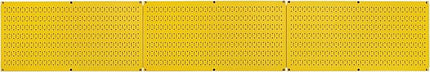 Wall Control Pegboard Value Pack - (3) Pack of Wall Control 16-Inch Tall x 32-Inch Wide Horizontal Yellow Metal Wallboards for Home & Garage Tool Storage Organization (Yellow Pegboard)