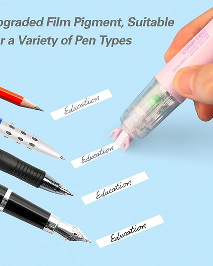 BITOSEE Refillable Retractable Quick Dry Correction Tape,Mini Small Japan Aesthetic Cute Correction Tape, with Easy to Use Kawaii Pen Shaped Applicator,for School Office Supplies