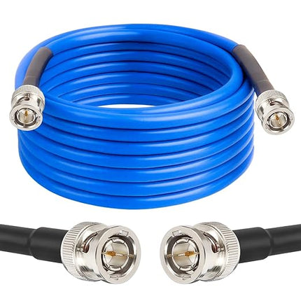 XRDS -RF 25FT SDI Cable, 3G/6G-SDI Cable BNC Digital Video Cables 75 Ohm RG59 BNC Male Cables for 3G/6G HD SDI Monitor Video Recorder Converter Splitter Security Camera