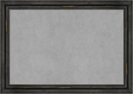 Amanti Art Black Framed Magnetic Board 19x27 Medium Vision Board for use with Magnets, 100% Metal Sheet to Display Items as Office Decor or for Home Organization in mudroom, Kitchen or Kids Room
