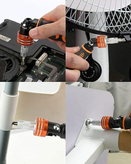 Precision Ratchet Screwdriver Set, JAKEMY 69 in 1 Household Screwdriver Home Repair Tool Kit, Disassemble Magnetic Rotating Ratchet Screwdriver Kit for Furniture/Car/Computer/Electronics Maintenance