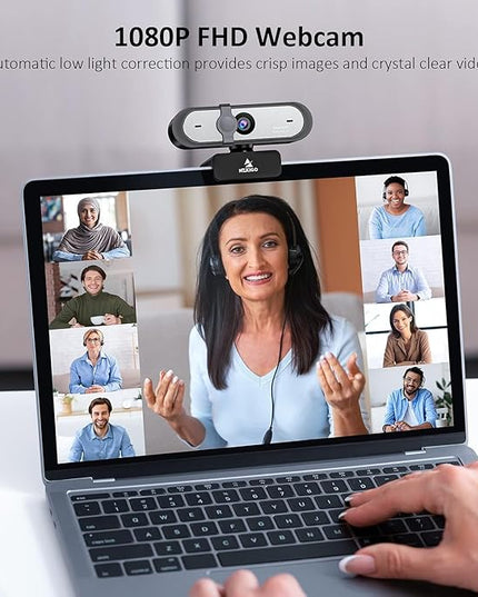 NexiGo N660P (Gen 2) 1080P 60FPS Webcam with Software Control, Dual Microphone & Cover, Autofocus, HD USB Computer Web Camera, for OBS/Gaming/Zoom/Skype/FaceTime/Teams/Twitch