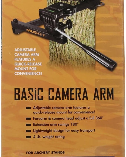 Muddy Basic Trail Camera Arm with Pan Head for Precision Game Cam Positioning