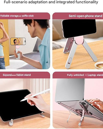 Magnetic Aluminum Alloy Tablets Stand Portable Multiple Angles Adjustable Laptop Holder Lightweighted 6 Position Tilt