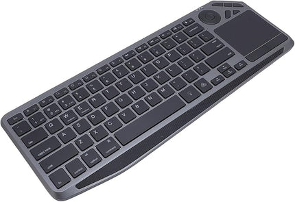 Qudinip Wireless Touch Keyboard, Multi Device Connection 2.4G Dual Mode with 7 Color Backlight Touchpad Multimedia Hotkey, for Laptop Tablet