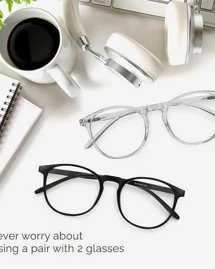 IBOANN Blue Light Glasses for Woman/Men, Fashion Blue Light Glasses Men, Fake Glasses Help Reduce Screen Fatigue