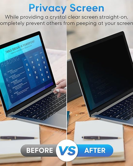 Yamaya 16 Inch Laptop Privacy Screen, Removable 16:10 Aspect Privacy Filter Screen Protector