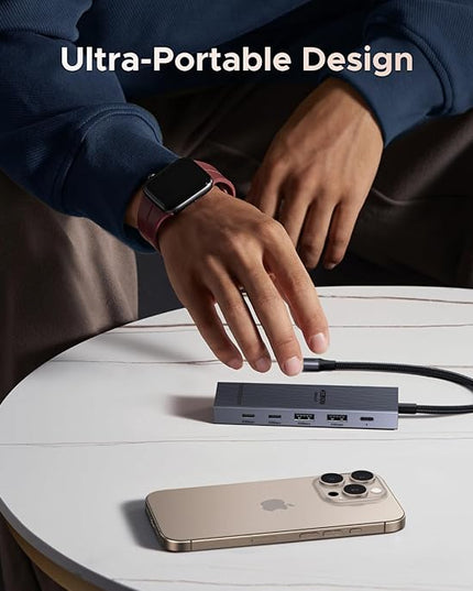 UGREEN Revodok Pro USB-C Hub 6 in 1 10Gbps 4K 60Hz HDMI, 100W Power Delivery for MacBook Pro/Air, iPad Pro, Thinkpad Rog Ally and More.