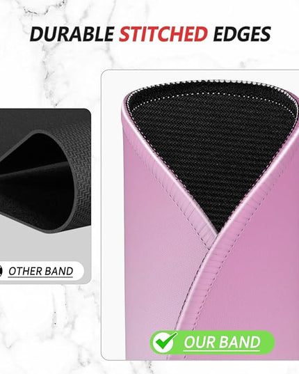 ITNRSIIET Mouse Pad Non-Slip Rubber Base Smooth Surface Stitched Edges Waterproof Durable Compatible with All Mice for Office & Gaming, Desk Accessory, Diameter 8.7 inch, Blush Gradient