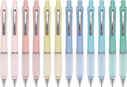Aisibeiger Ball Point Pen Black Ink Ballpoint Pens with Super Soft Grip Medium Point 1.0mm Office Pens (12 pack)