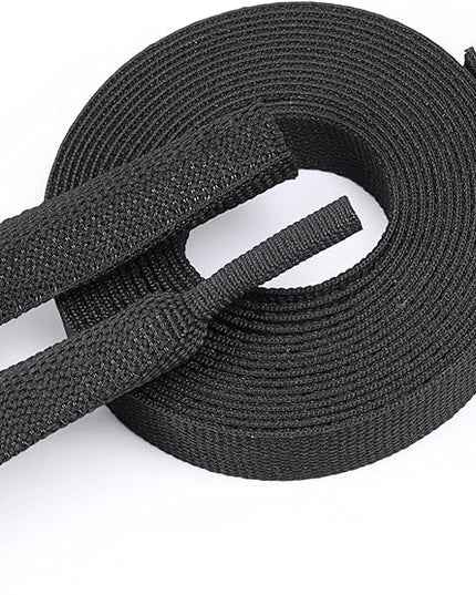 Braided Sleeving 2:1 Shrinkable Fabric Heat Shrink Tubing- Abrasion Protection Flexibility Wiring Harness Cable Sheath (1/2" ID, 30ft)