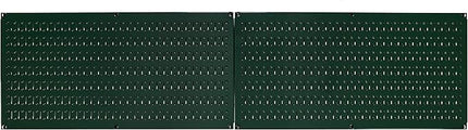 Wall Control Pegboard Rack Horizontal Metal Pegboard Garage Tool Storage Pack - Two 32-Inch Wide x 16-Inch Tall Easy To Install Peg Boards (Green)