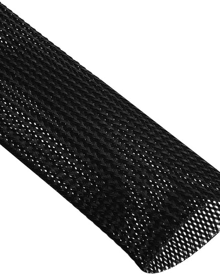 uxcell Expandable Sleeving, 1 1/2-inch 25ft Cable Sleeve, Black