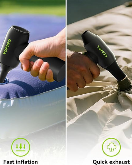 Compressed Air Duster, YOFIGO Electric Air Duster PC & Keyboard Cleaning Kit, 150000RPM Rechargeable 4-Speed Dust Mover for Car, Mini Metal Handheld Air Blower Replaces Compressed Air Can