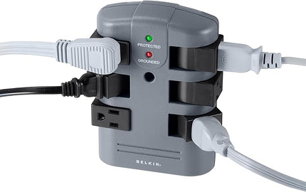 Belkin 6-Outlet Pivot-Plug Surge Protector w/ Wall Mount - Ideal for Mobile Devices, Personal Electronics, Small Appliances and More (1,080 Joules) - 5 Pack