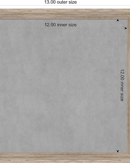 Amanti Art White Framed Magnetic Board 13x13 X-Small Vision Board for use with Magnets, 100% Metal Sheet to Display Items as Office Decor or for Home Organization in mudroom, Kitchen or Kids Room