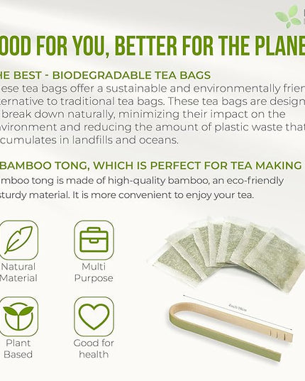 FreshDrinkUS, Premium Soursop Graviola Leaf Tea | 45 Tea Bags form Powder, 100% Natural and Pure, Handmade, Made With Natural Materials-Corn Fiber Tea Bag, Sugar/Caffeine Free, Hoja Guanabana Tea