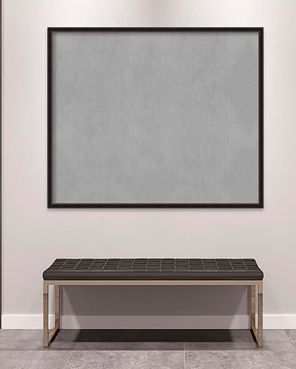 Amanti Art Black Framed Magnetic Board 42x50 Oversize Vision Board for use with Magnets, 100% Metal Sheet to Display Items as Office Decor or for Home Organization in mudroom, Kitchen or Kids Room