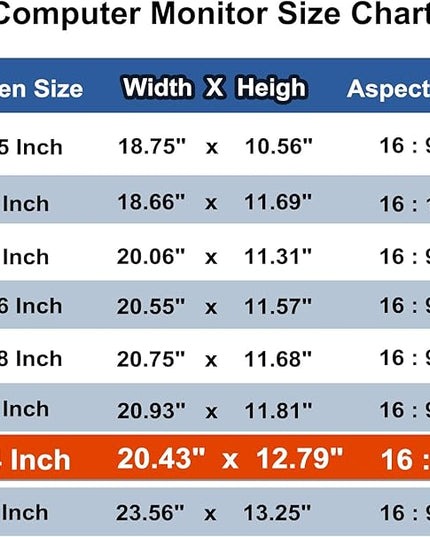 Pozlle 24 Inch Computer Privacy Screen Shield [2 Pack] for 16:10 Widescreen Desktop Monitor - Anti-Glare Blue Light Privacy Filter and Anti Spy Privacy Screen Protector Film