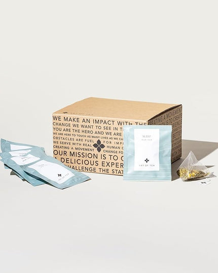Art of Tea | Organic Sleep Tea (Chamomile Tea with Valerian and Spearmint) | 50 Count | Relaxtion and Sleepy Time tea