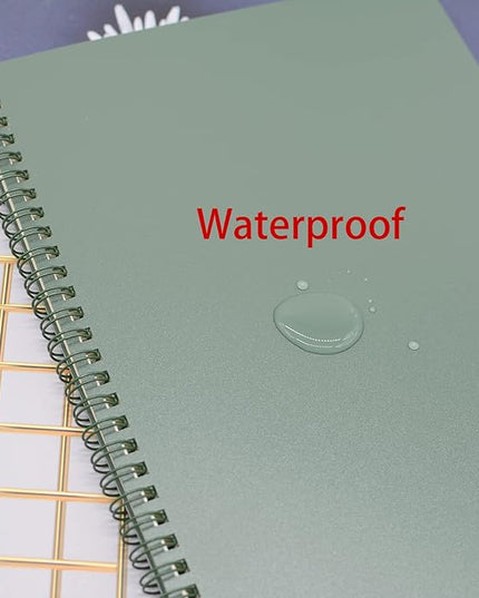 Yansanido Spiral Notebook, 8 Pcs 10.5 Inch x 7.45 Inch B5 Thick Plastic Hardcover 7mm College Ruled 8 Color 80 Sheets -160 Pages Journals for Study, Work, Travel and Notes (B5, 8 Pcs 8 Color)