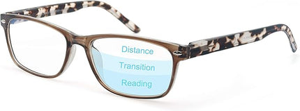 MODFANS Progressive Multifocus 2.0 Reading Glasses,Blue Light Blocking Glasses,Anti-Glare,Anti-Eye Fatigue,UV Protection for Computer/TV/Tablet/Phone,Readers with Comfort Sping Hinge