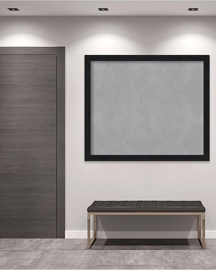 Amanti Art Black Framed Magnetic Board 45x53 Oversize Vision Board for use with Magnets, 100% Metal Sheet to Display Items as Office Decor or for Home Organization in mudroom, Kitchen or Kids Room