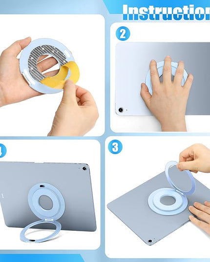 Universal Tablet Mount Holder Stand - 360 Rotating Desktop Tablet Magnetic Ring Holder Handle Grip Bracket Compatible for iPad Pro, Air, Mini, Galaxy, Fire, Kindle, All 6-13" Divice Accessories