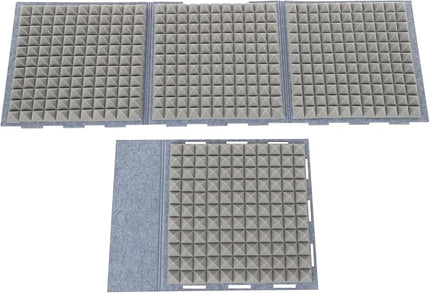 Portable Recording Isolation Booth, 60*60*60'' Desktop Soundproof Cover, Foldable Acoustic Soundproof Shield with Double-Layer Sponge & Polyester Panels for Home Studio Podcasting and Live Streaming