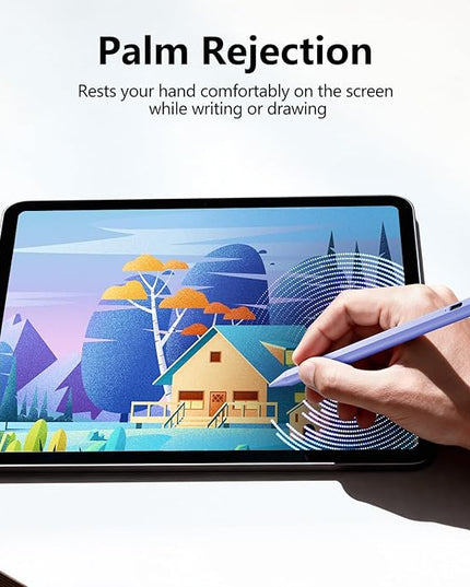 Stylus Pen for iPad 6th-11th Generation-2X Fast Charge Active Pencil Compatible with 2018-2025 Apple iPad Pro 11"/12.9"/M4, iPad Air 3/4/5/M2/M3,iPad mini 5/6 Gen-Purple