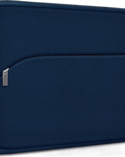 Laptop Sleeve Case 15.6 inch, Durable Portable Monitor Protective Cover with Front Pocket, Traveling Laptop Case Compatible for HP, Dell, Asus, Lenovo, Deep Blue