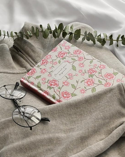 Monolike Journal For Beyond Minhwa Hardcover Lined Notebook, Peony - Hardcover, Academic, Journal, Diary, 192pages