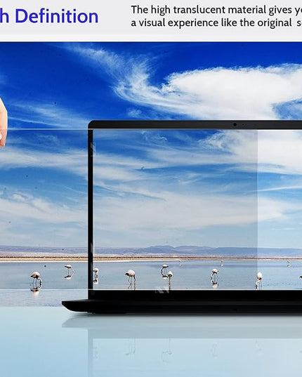 Peslv 15.6 Inch Laptop Privacy Screen Compatible with Lenovo Hp Dell Acer Asus Thinkpad Envy Xps Computer 16:10 Aspect, Removable Anti Glare Blue Light Filter Protector, 15" Monitor Security Shield