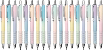 Aisibeiger Gel Pens Fine Point 0.7mm Black Ink Gel Pen Retractable Cute Pens for Smooth Writing School Office Supplies, Pack of 18