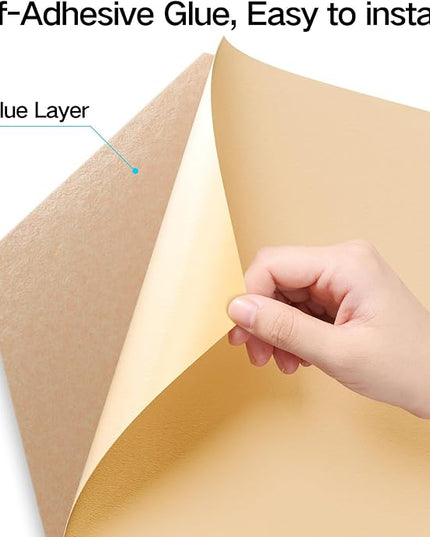 22 Pack Self-Adhesive Acoustic Panels 12" X 10" X 0.4" - Sound Proof Foam Panels with High Density, Y-Lined Design, Flame Resistant, Absorb Noise and Eliminate Echoes(Light Apricot)