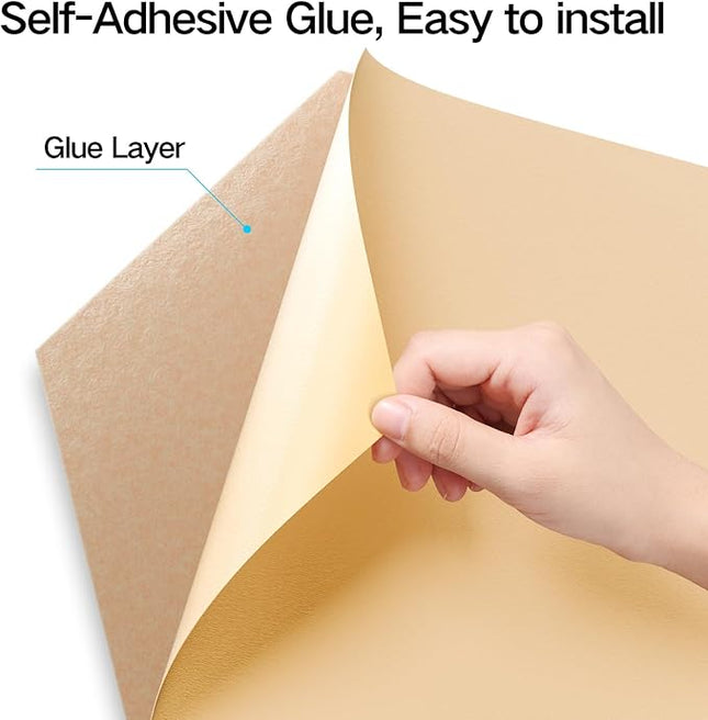 22 Pack Self-Adhesive Acoustic Panels 12" X 10" X 0.4" - Sound Proof Foam Panels with High Density, Hexagonal Design, Flame Resistant, Absorb Noise and Eliminate Echoes(Light Apricot)