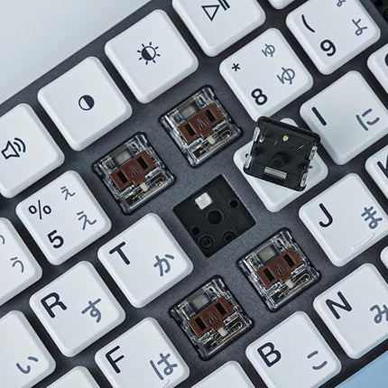 Kailh PG1350 Choc V1 Mechanical Keyboard Switch,Low Profile switches,Chocolate Silent Mechanical Clicky/Linear/Tactile Switches,RGB SMD LED 5-Pin Kailh Switches(Brown-70Pcs
