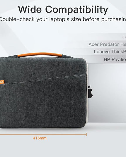 JETech Laptop Sleeve for 13-14Inch MacBook Air/Pro (M5/M4/M3/M2/M1,2020-2025), Waterproof Bag with Portable Handle and Pocket