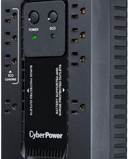 CyberPower EC550G Ecologic UPS Battery Backup and Surge Protector, 550VA/330W, 8 Outlets, ECO Mode, Compact, UL Certified