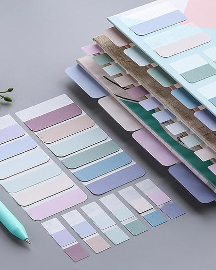 ELII 480 Pcs Morandi Tabs 2 Inch Sticky Index Tabs,Book Tabs Writable and Repositionable File Tabs Flags, Colored Page Markers 12 Colors