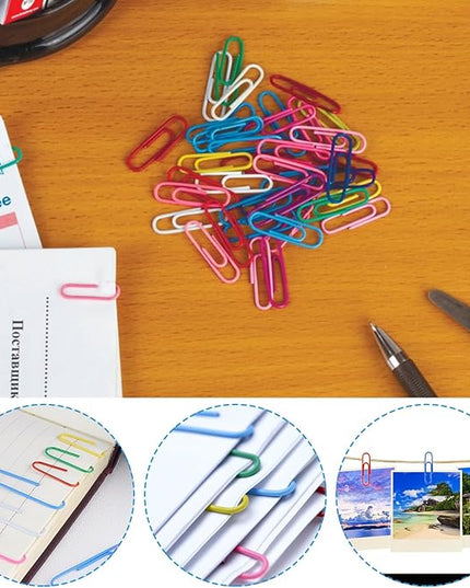 320PCS Paper Clips Binder Clips,Colored Paperclips and BinderClips Assorted Sizes(S/M/L),Colored Office Clips Set,Paper Clamps,Colorful Binder Clips for Office School Supplies Document Organizing