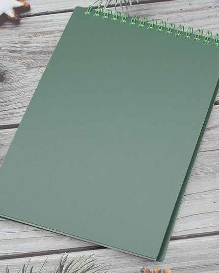 Yansanido Top Bound Spiral Notebook, 4 Pcs 4 Color A5 Size Thick Plastic Hardcover 7mm College Ruled Paper 80 Sheets (160 Pages) Journal for School and Office Supplies (4 Pcs A5)