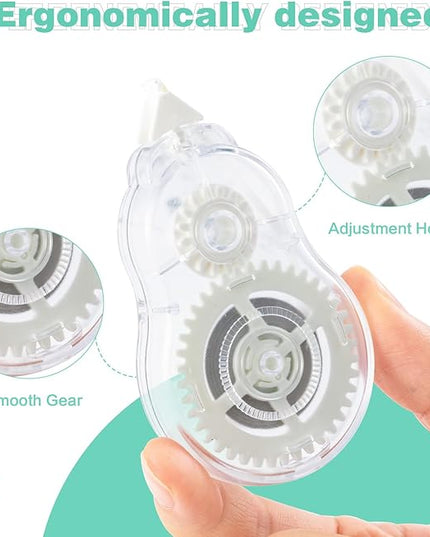 M&G White Correction Tape, Easy to use applicator for Instant Corrections, 39.37 Ft/Pack,for Office (6 Pack, 12M/472"x 0.2")