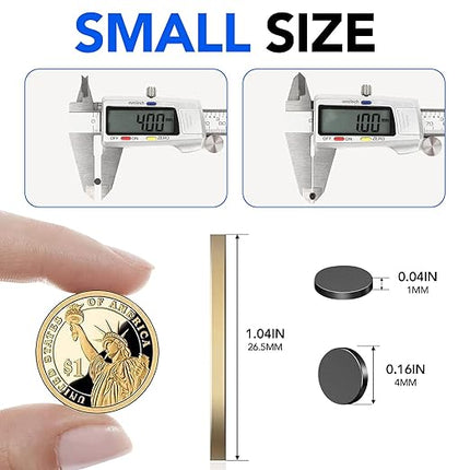 TRYMAG Small Round Refrigerator Magnets 340Pcs, 4x1mm Black Strong Neodymium Tiny Rare Earth Mini for Fridge, Whiteboard Magnets for Crafts, Dry Erase Board, Office