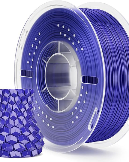 ELEGOO Silk PLA Filament 1.75mm Bluish Purple 1KG, 3D Printer Filament Dimensional Accuracy +/- 0.02mm, 1kg Plastic Spool(2.2lbs) 3D Printing Filament Fits for Most FDM 3D Printers