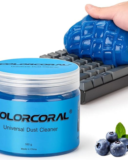 COLORCORAL Universal Cleaning Gel for Office Electronic Products Keyboard Cleaner Dust Cleaning Gel for Car Interior Cleanings,Car Putty Reusable Slime goo, Magic Cleaning Putty for Vehicle Vents